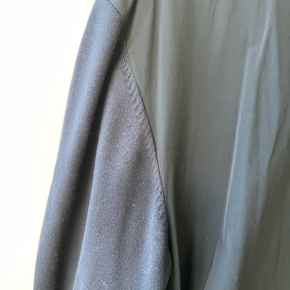 Theory Men’s Mock Neck Zip Sweater in Viscose Knit - Picture 2 of 5